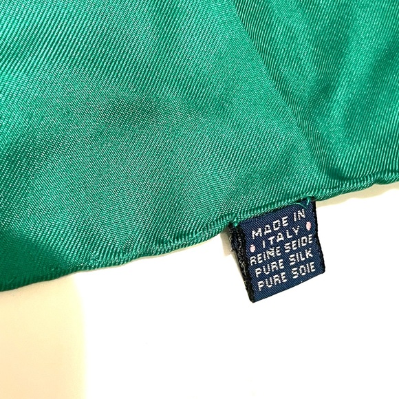 BURBERRY Women’s Prorsum Knight Silk Scarf Hand Rolled Vintage MADE IN ITALY - Picture 12 of 13